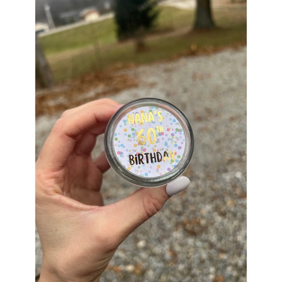 10 glass Apothecary jars with glass lid 2 ounce glass jar for candles - Picture 2 of 9